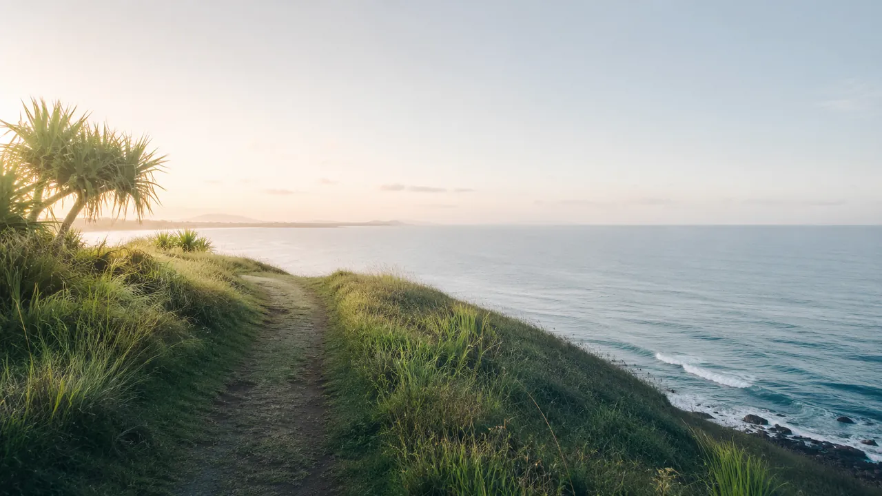 A Southeast Queensland coastal trail at first light